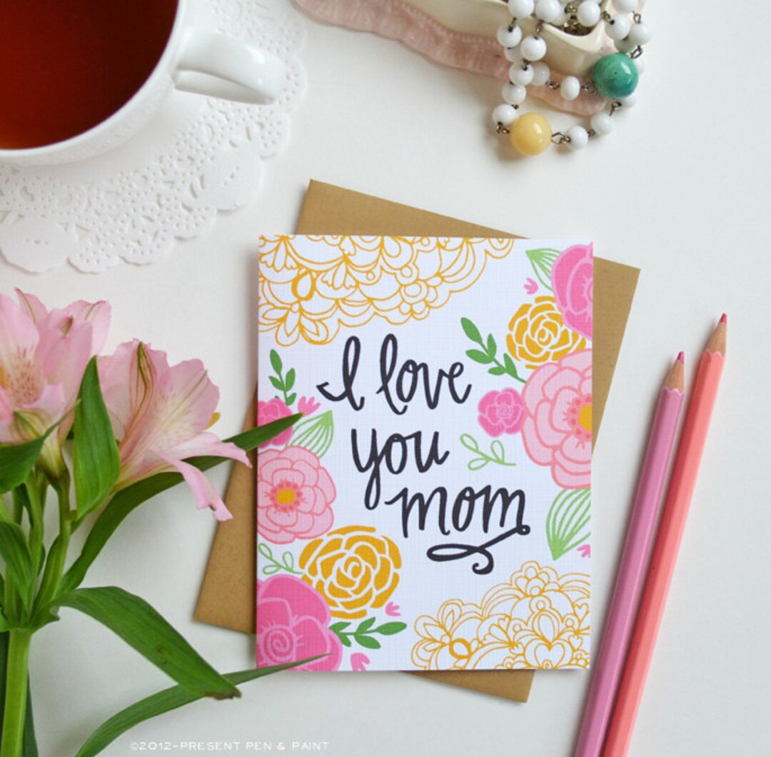 I Love You Mom, I Love You Mama, Happy Mother's Day, Mother's Day Card