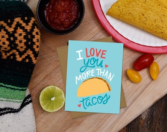 I love you more than tacos, Valentine, taco lover, Galentine's Day, Kid's Valentine, Happy Valentine's Day