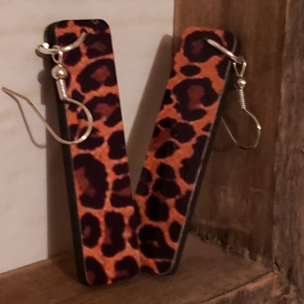 Cheetah Long Earrings, Popular Cheetah, Best Seller Jewelry