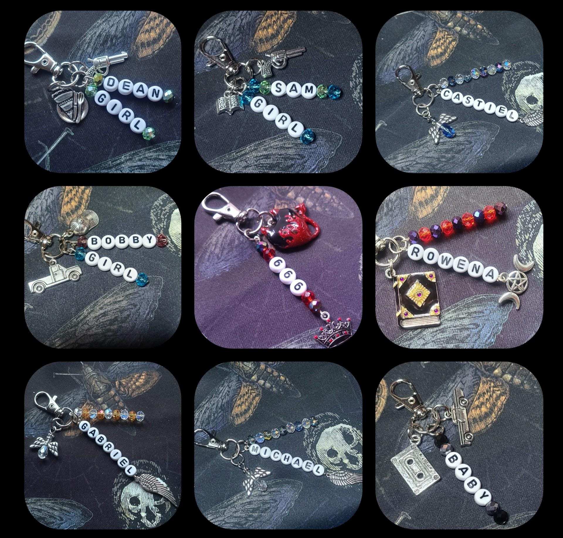 Crowley supernatural keychain - Etsy België, image size:1920x1835