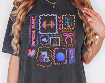 Chemise de kinésithérapie Comfort Colors®, t-shirt de kinésithérapie, chemise de kinésithérapie, cadeau kinésithérapeute, chemise de kinésithérapeute, chemise ATP