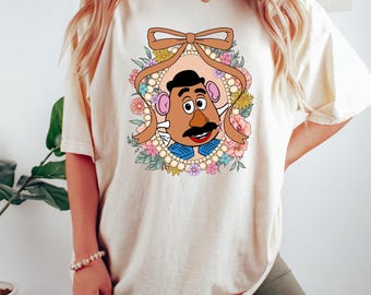 Mr. Potato Head T-Shirt, Potato Story T-Shirt, Toy Head Printed T-Shirt, Mr. Head Angry Eyes T-Shirt, Potato T-Shirt, Kids Favorite Toy Tee