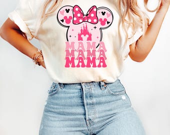 Disney Mama T-Shirt, Minnie Shirt, Mom Daughter T-Shirts, Minnie Mom Shirt, Disney Mommy and Me Shirt, Disney Mother's Day Shirt