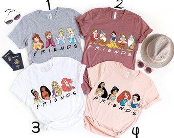 Disney Princess Friends Shirt, Disney Princess Shirt, Best Friends Shirt, Retro Princess Shirt, Vintage Disney Tee, Princess Toddler T-Shirt
