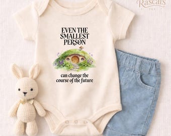 Inspirational Storybook Romper, Hobbit House Newborn Bodysuit, Baby Shower Gift