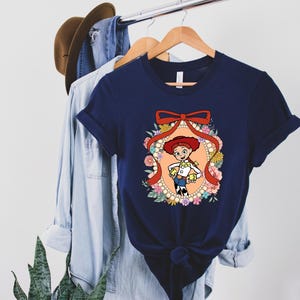 Disney Toy Story Jessie Bullseye Let's Go Girls T-Shirt, Long Live Cowgirls Shirt, Disneyland Family Matching, Woody Jessie Buzz Lightyear immagine 4