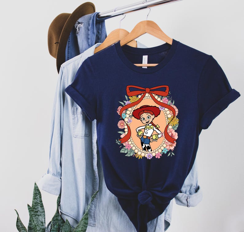 Disney Toy Story Jessie Bullseye Let's Go Girls T-Shirt, Long Live Cowgirls Shirt, Disneyland Family Matching, Woody Jessie Buzz Lightyear immagine 4