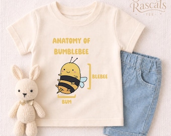 Anatomy of a Bumblebee Toddler Shirt — Funny Bee Kids Sweatshirt, Cute Kids Gift, Silly Science Youth Hoodie