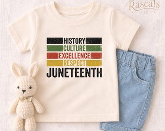 Kids Juneteenth Shirt, Retro Black History Pride Tee, African American Culture Toddler Sweatshirt