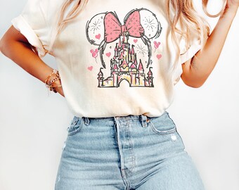 Disney Minnie Mouse Castle Shirt, Magic Kingdom Family Shirt, Vintage Disney Shirt, Disneyland Shirt, Magical Kingdom Shirt, Disneyland Tee