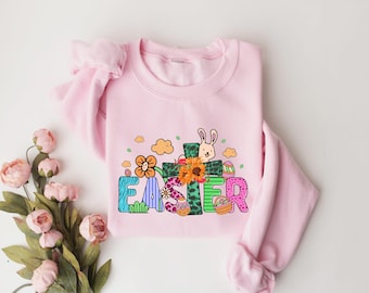 Happy Easter Shirt, Happy Easter Bunnies Shirt, Bunny Shirt, easter Bunny Shirt, Cute Easter Shirt, Leopard Bunny Shirt, Easter Matching Tee