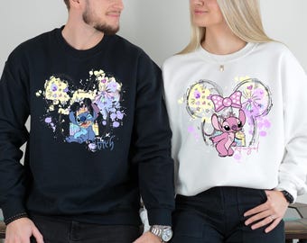 Stitch Angel Besties Sweatshirt, Disney Friends Matching Shirt, Stitch Angel Besties Shirt, Disney Stitch Shirt, Disney Besties Shirt