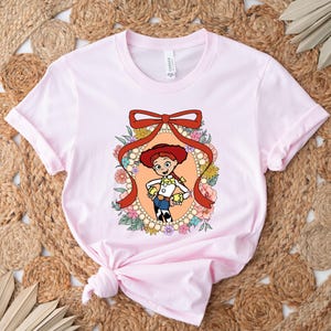 Disney Toy Story Jessie Bullseye Let's Go Girls T-Shirt, Long Live Cowgirls Shirt, Disneyland Family Matching, Woody Jessie Buzz Lightyear immagine 3
