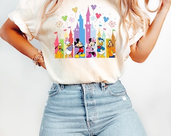 Mickey and Friends Castle Shirt, Disney Castle Shirts, Disney Castle Trip, Disney Character Castle Shirt, Mickey Mouse Tee, Magical Kingdom