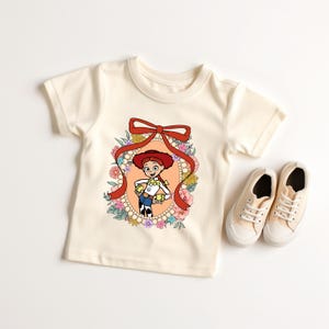 Disney Toy Story Jessie Bullseye Let's Go Girls T-Shirt, Long Live Cowgirls Shirt, Disneyland Family Matching, Woody Jessie Buzz Lightyear immagine 2