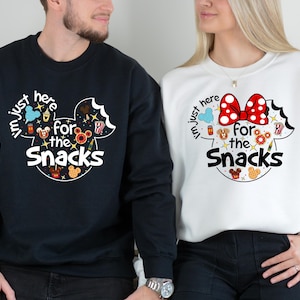 I&#39;m Here For The Snacks, I am Here For The Drinks, Family Shirt, Disney Food Beer Shirts, Disneyland Shirts, Disneyworld Vacation T-shirt