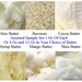 Butter Sample Set, Aloe Butter, Beeswax Pellets, Cocoa Butter, Hemp Butter, Mango Butter, Refined Shea Butter Raw, 4 Oz or .75 Lb