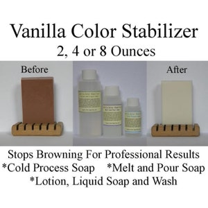 Vanilla Essential Oil - Vanilla Fragrance Oil - Color Stabilizer - 2, 4 or 8 Oz - Vanilla Color Neutralizer - No More Brown Vanilla