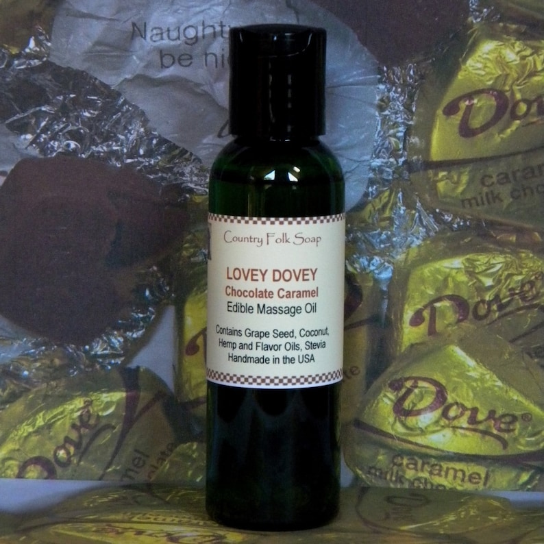 Edible Massage Oil LOVEY DOVEY Chocolate Caramel Massage Etsy