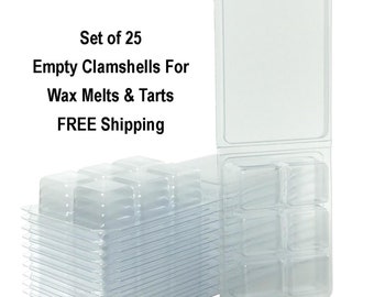 Wax Melt Molds, Clamshells Wax Melts Tarts, Free Shipping, Wax Tart Clamshells, Wax Tart Molds, Wax Melts Packaging, Wholesale Clamshells