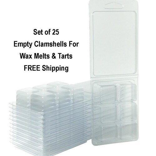 Wax Melt Molds Clamshells Wax Melts Tarts Free Shipping Wax Etsy