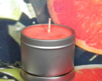 Orange Bergmot & Grapefruit Candles TART ME UP, Heavily Scented Soy Wax Candles, Handmade Citrus Scented Soy Candles