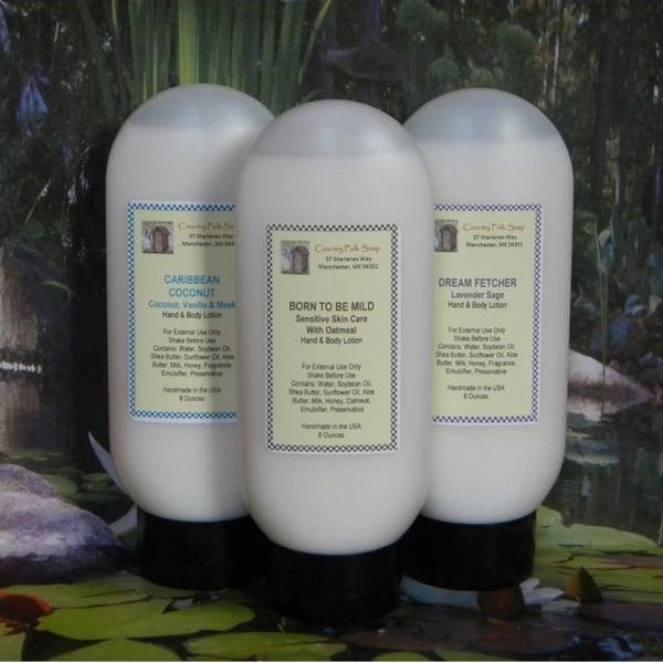 Hand Lotion, Body Lotion, 4 or 8 Oz Lotion, Homemade Lotion, Goat Milk Lotion, Natural Lotion, Dry Skin Lotion, Goat Milk Lotion