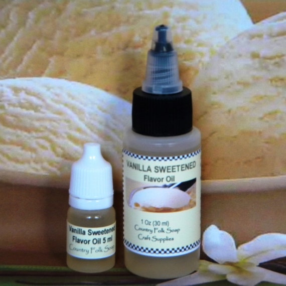 Flavor Oil for Lip Balm Butter Gloss Scrub & Massage Oils, Vanilla  Sweetened Flavoring Oil Sample 5 Ml or 1 Oz 