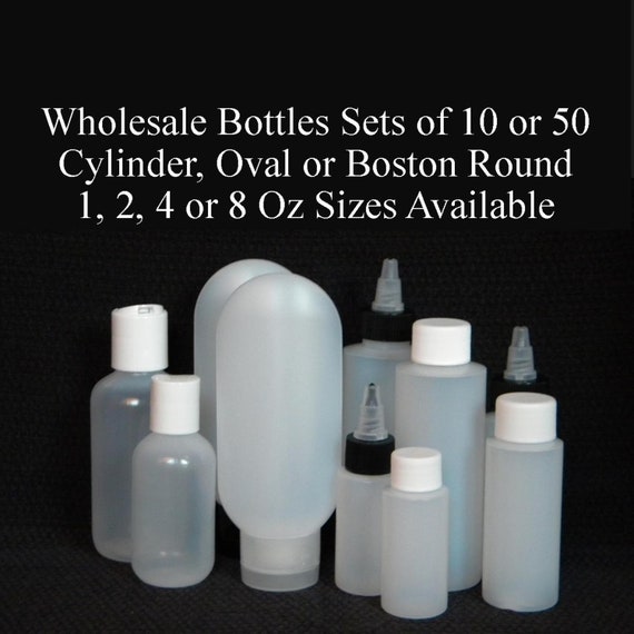 Bulk 16 oz Empty Plastic Bottles Refillable Cylinder Multi Purpose