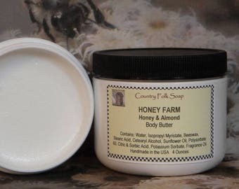 Honey Almond Body Butter HONEY FARM, Handmade Body Butter, Best Body Butter, Body Butter For Sale, Top Selling Body Butter