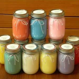 Mason Jar Candles, Mothers Day Gifts Birthday Gifts Sets For Her Mom Friends Women, Candle Gift Set Large 16 oz, Scented Candles