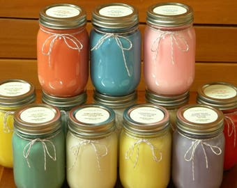 Mason Jar Candles, Mothers Day Gifts Birthday Gifts Sets For Her Mom Friends Women, Candle Gift Set Large 16 oz, Scented Candles