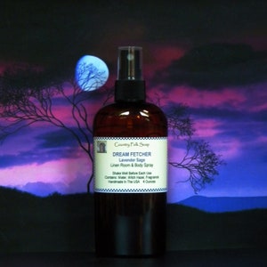 DREAM FETCHER Lavender Sage Room Linen & Body Mist Fragrance Spray