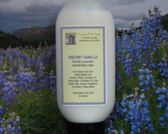 Dreamy Vanilla Lavender Lotion: Handmade Moisturizing Lotion