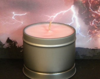 WICKED OMEN Sandalwood Scented Soy Candles. Sandalwood Musk Amber & Patchouli Candles, Homemade Sandalwood Candles