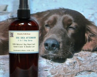 Dog Spray DOG SHEA AFTERNOON, Pet Grooming Spray, Dog Deodorizer, Bug Repellent Spray, Dog Perfume Spray