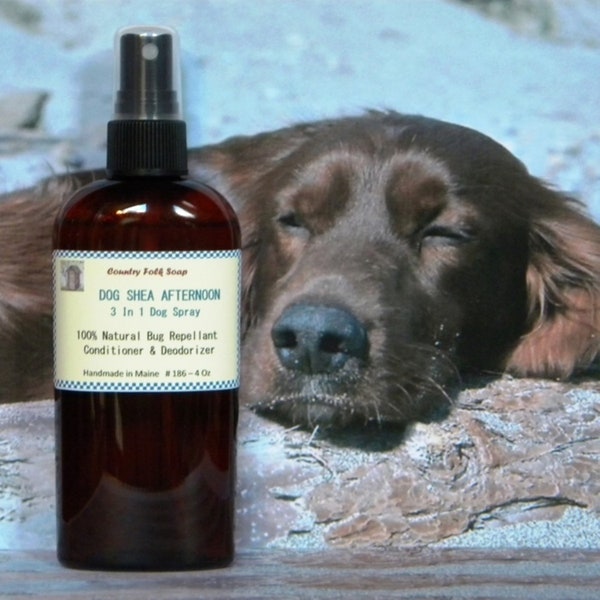 Dog Spray DOG SHEA AFTERNOON, Pet Grooming Spray, Dog Deodorizer, Bug Repellent Spray, Dog Perfume Spray