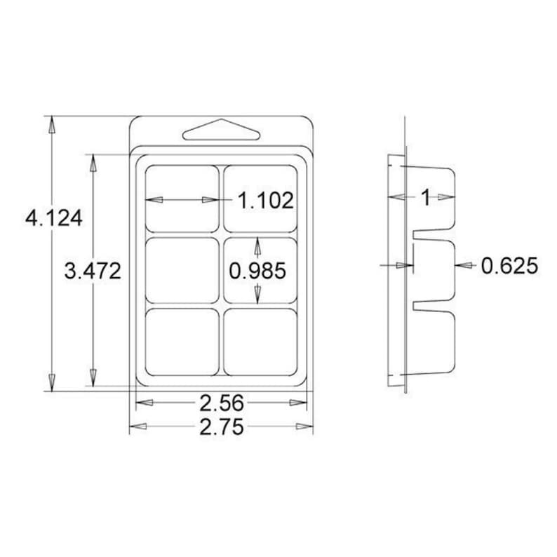 Wax Melt Molds Clamshells Wax Melts Tarts Free Shipping Wax Etsy