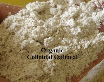 Organic Colloidal Oatmeal Powder, Natural Bath Soak 4 oz to 1 Pound
