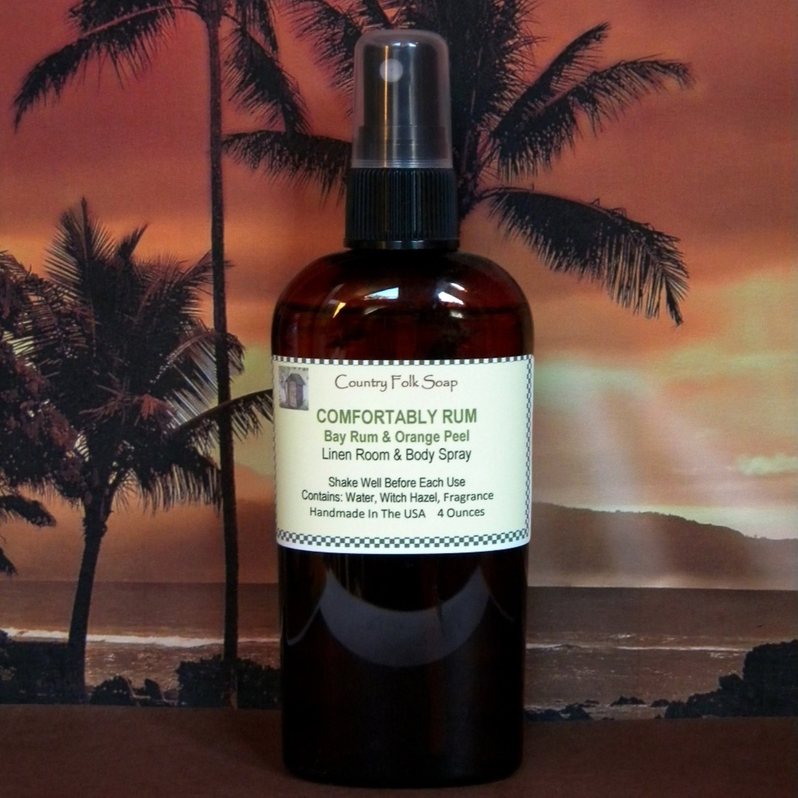 COMFORTABLY RUM Bay Rum & Orange Men's Body Mist Home Etsy