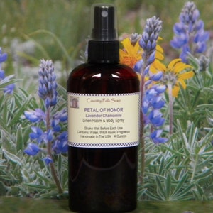 PETAL of HONOR Lavender Chamomile Spray, Aromatherapy Spray, Lavender Chamomile Body Mist, Lavender Chamomile Body Spray,