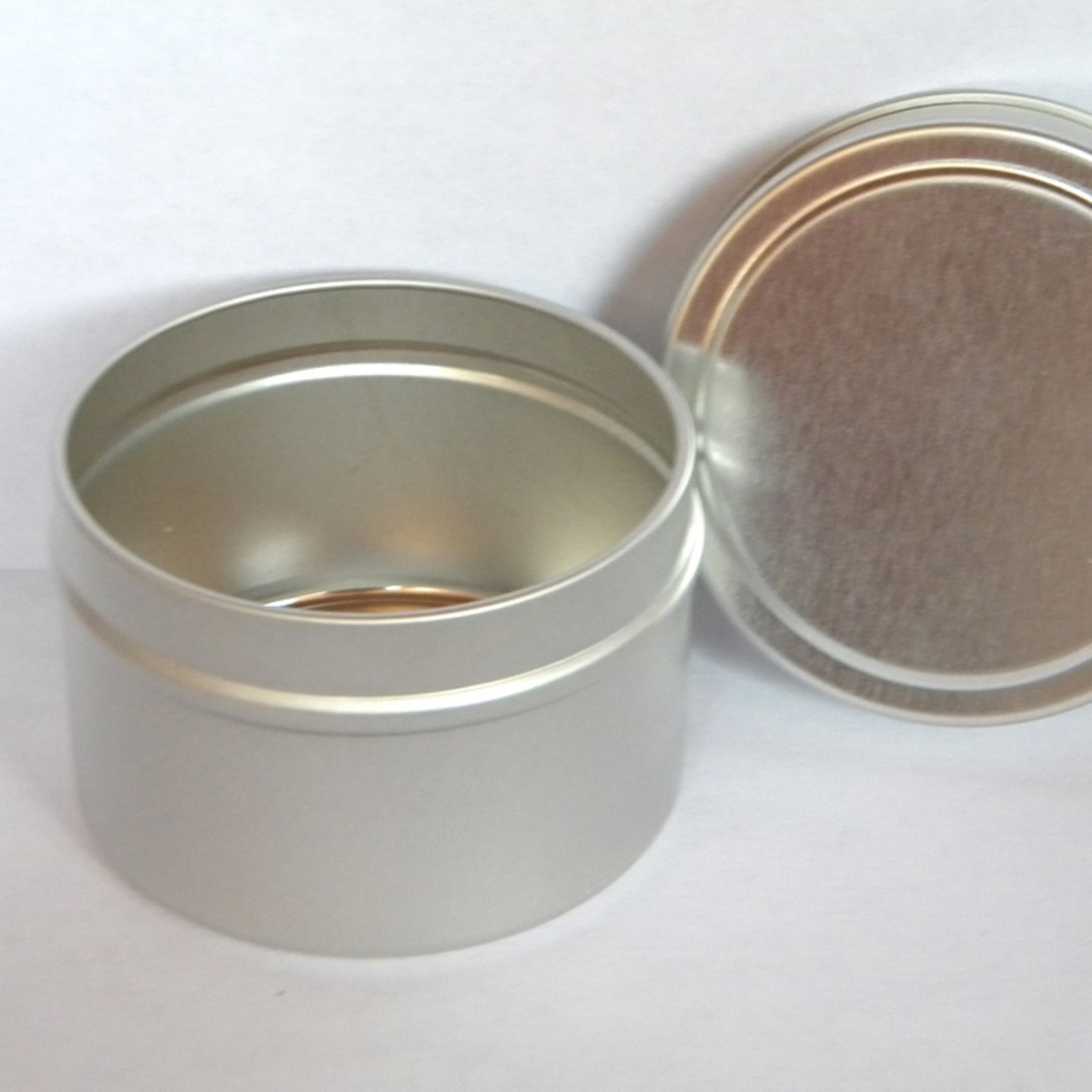 Empty Metal Tins With Lids 4 Oz Tins Set of 10 Free Shipping Etsy