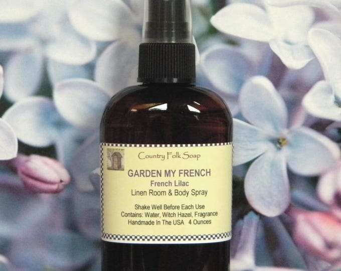 Lilac Body Spray, Lilac Body Mist, GARDEN MY FRENCH, Lilac Room