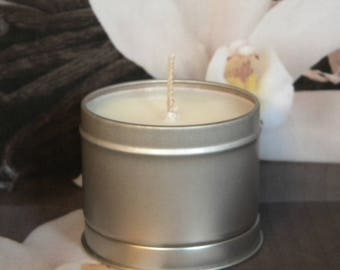 Vanilla Candles VANILLA MOOSE Soy Candle, French Vanilla & Musk Scented Candle Tin