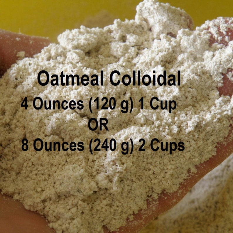 Oatmeal Powder Bath Soak Colloidal Oatmeal Powder 4 or 8 Oz Etsy