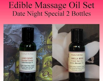 Valentine's Day or Birthday Gift For Boyfriend Girlfriend Husband Wife, Sensual Massage Oil, Edible Massage Oil, Romantic Gifts For Him Her