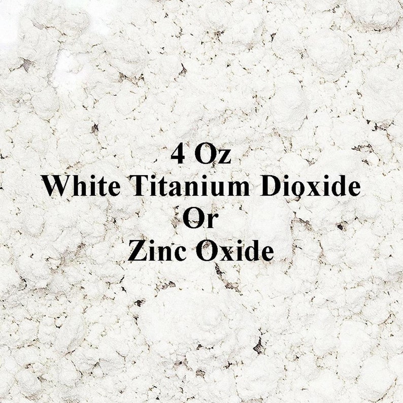 Zinc Oxide 4 Oz White Titanium Dioxide White Pigment Powder Etsy