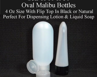 Empty Plastic 4 Oz Oval Bottles with Caps Wholesale Free Shipping For Lotion Shampoo Hand Sanitizer