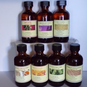 2 oz Fragrance Oils for Candles, Soap, Lotions,  Reed Diffusers & more. Mistletoe, Moonlight Path, Nag Champa, Oatmeal Milk n Honey, Orange Clove, O Christmas Tree, Oakmoss Sandalwoood