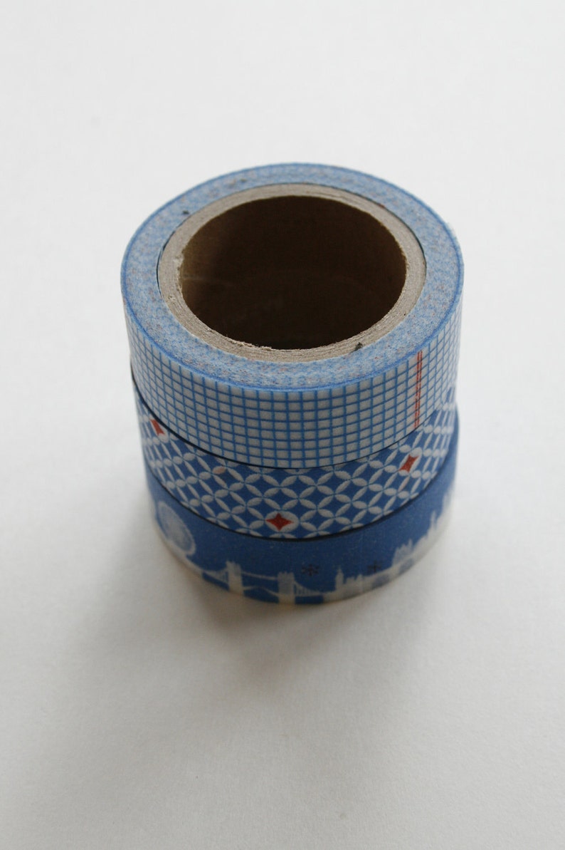 Washi Tape 15mm Red Box Geometric Pattern Deco Paper Tape No. 280 image 5